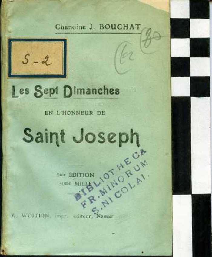 Boekje: Les sept dimanches en lhonneur de Saint Joseph