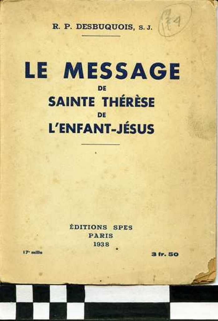 Boekje: Le message de Sainte Thérèse de l'enfant-Jésus