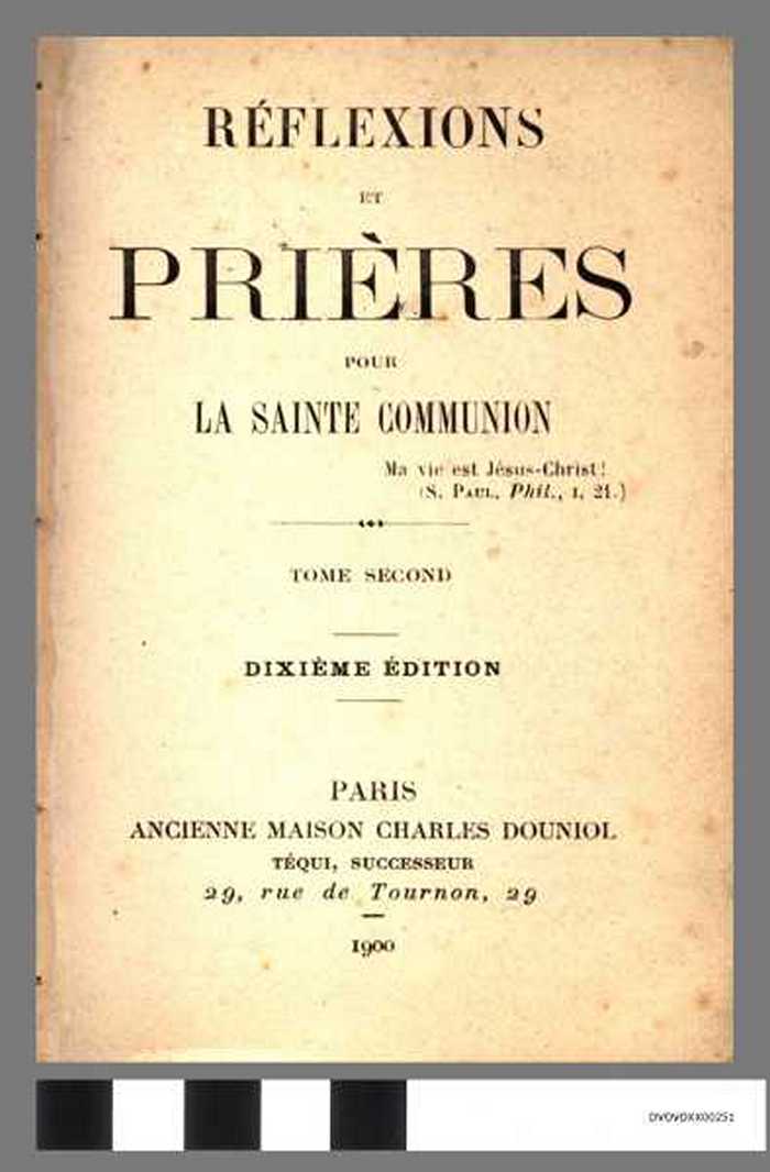 Boek: Réflexions et Prières pour la Sainte Communion