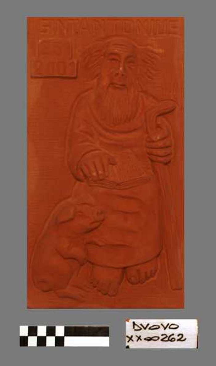 Keramische tegel van Sint-Antonius