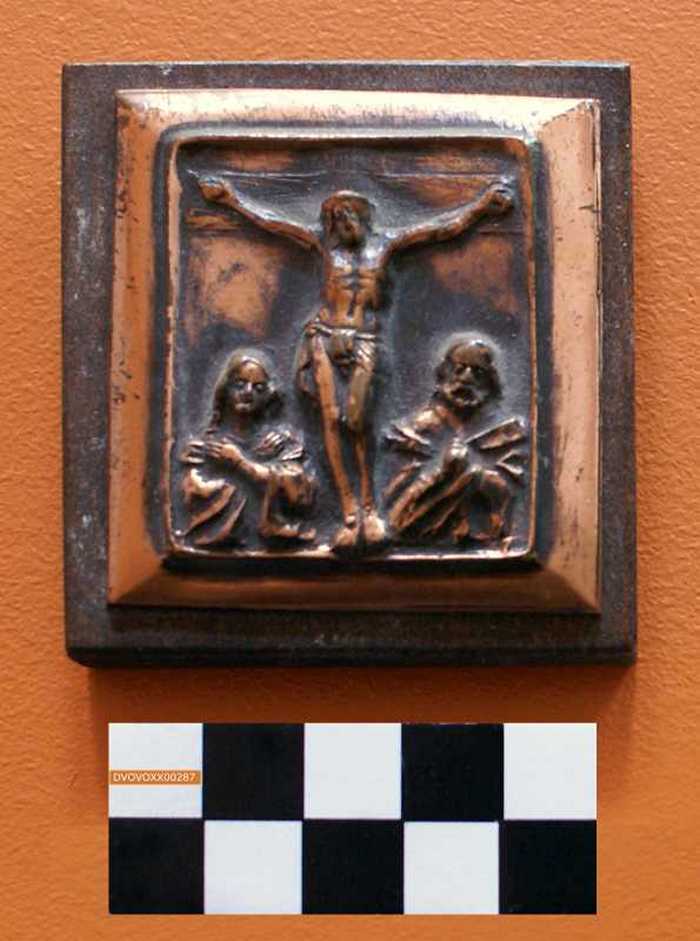 Koperen plak van Jezus