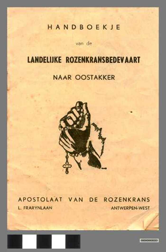 Boekje: Handboekje van de landelijke rozenkransbedevaart naar Oostakker