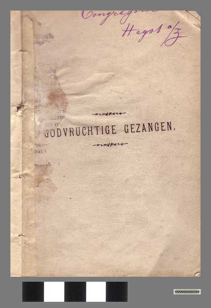 Boekje: Godvruchtige gezangen