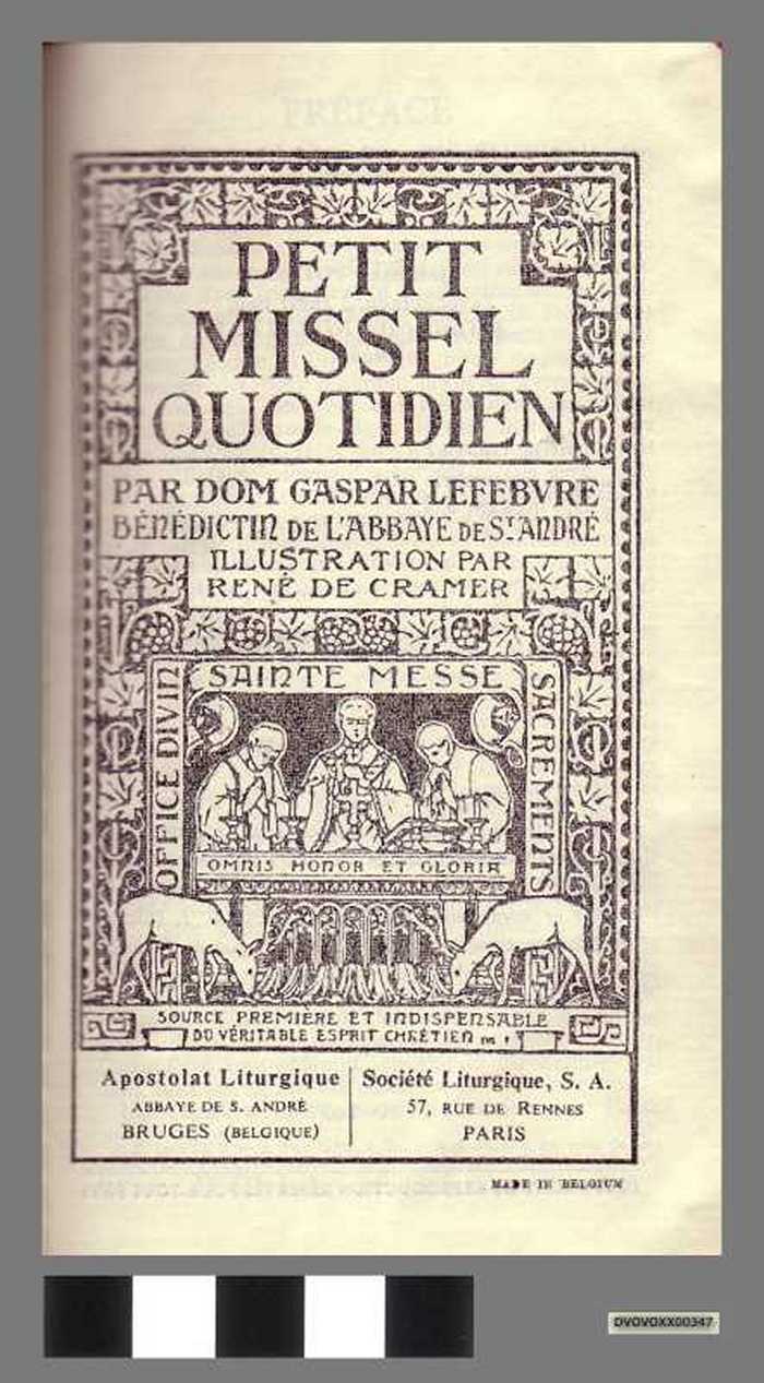Boekje: Petit missel quotidien