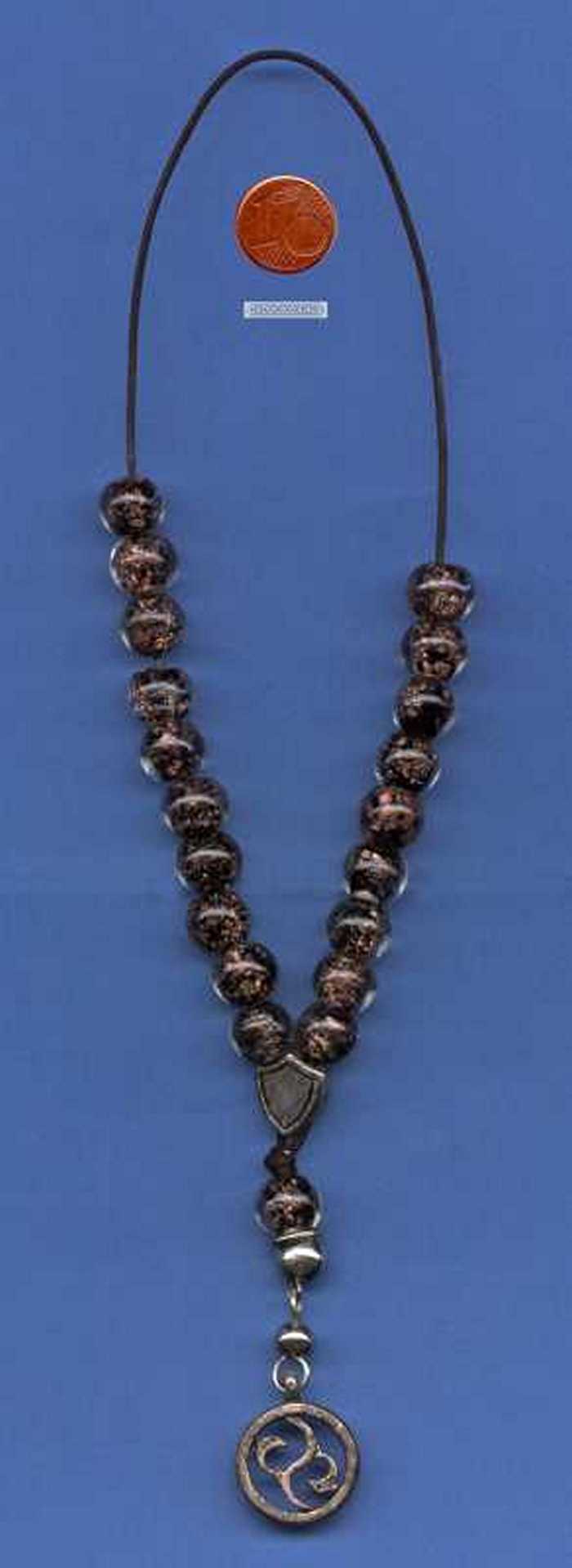 Bidsnoer met onderaan afbeelding yin en yang-dolfijn