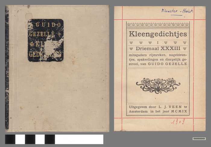 Boekje: KLEENGEDICHTJES van Guido Gezelle