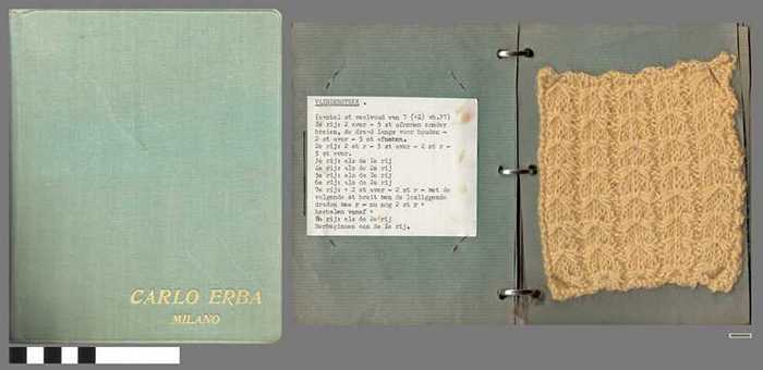 Map met voorbeelden van diverse breisteken