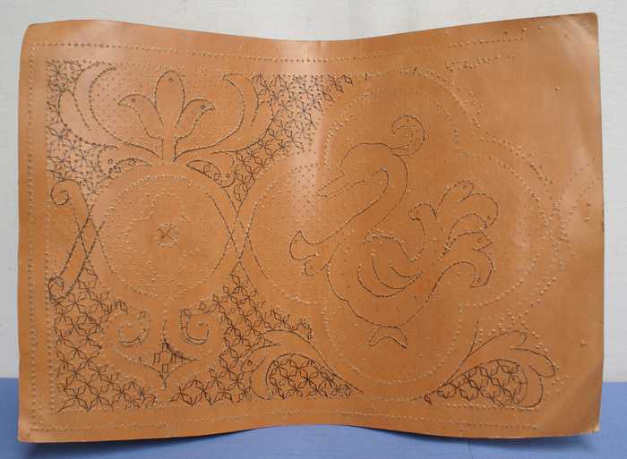 Kantklospatroon in dik karton