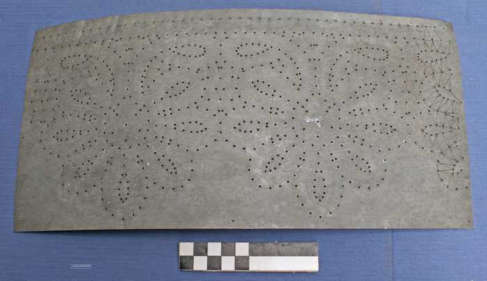 Kantklospatroon in zink