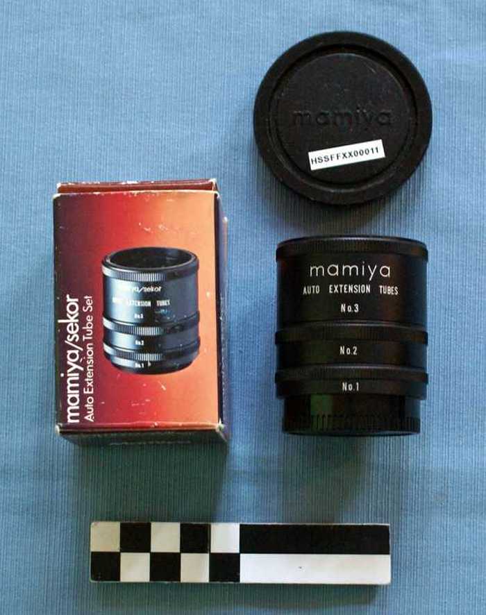 Auto Extension Tube set van mamiya/sekor: uitbereidingsset.