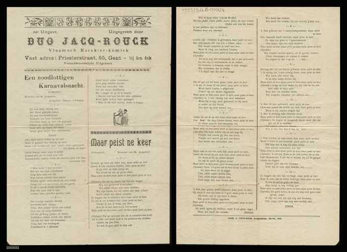 Een noodlottigen Karnavalsnacht/Maar peist ne keer