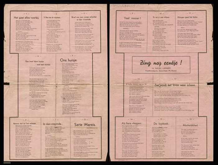 Het gaat alles voorbij/k Hou van de vrije natuur/Brief van een jonge arbeider in den vreemde/Een heel klein huisje met een tuintje/Ons huisje/Heimwee