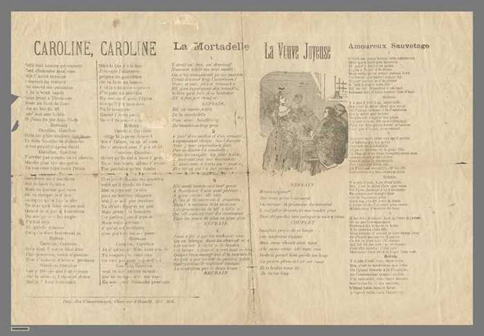 Caroline, Caroline/La Mortadelle/La Veuve Joyeuse/Amoureux Sauvetage