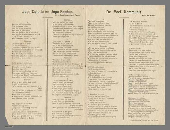 Jupe culotte en Jupe Fendue/De Poef Kommunie