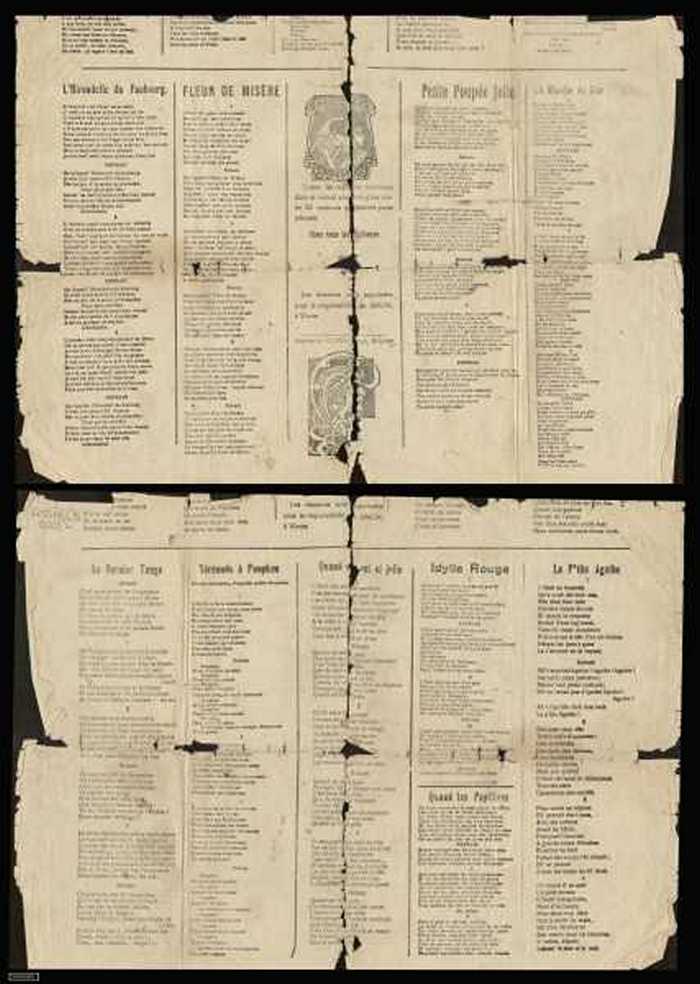 LHirondelle du Faubourg/Fleur de misère/Petite Poupée Jolie/La Marche du Soir/Le Dernier Tango/Sérénade à Poupken/Quand on est si jolie/Idylle Rouge/