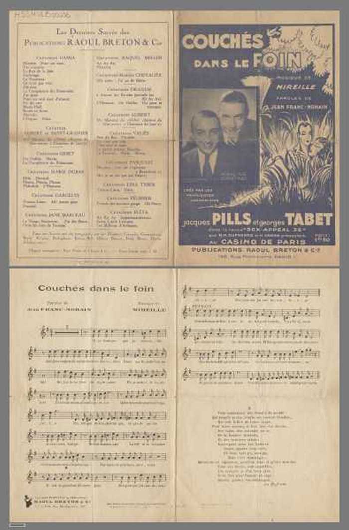 Couchés dans le foin