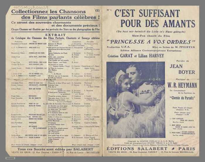 Cest suffisant pour des amants