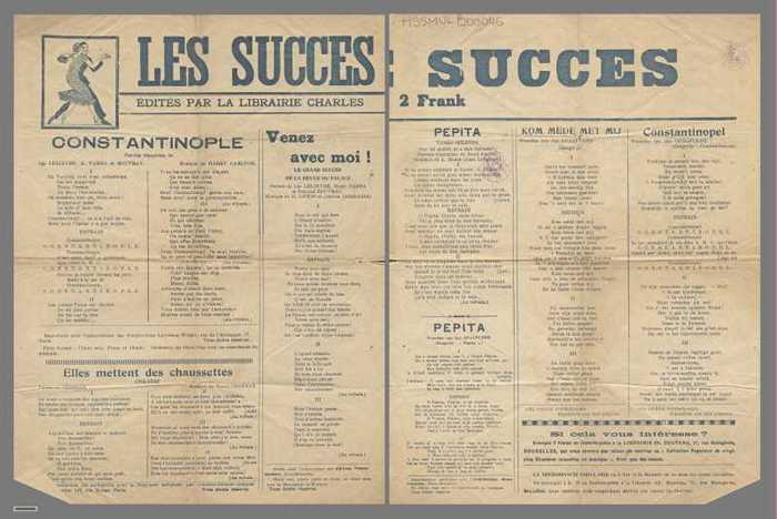 Constantinople (Constantinopel)/Elles mettent des chaussettes/Venez avec moi! (Kom mede met mij)/Pepita (Pepita)