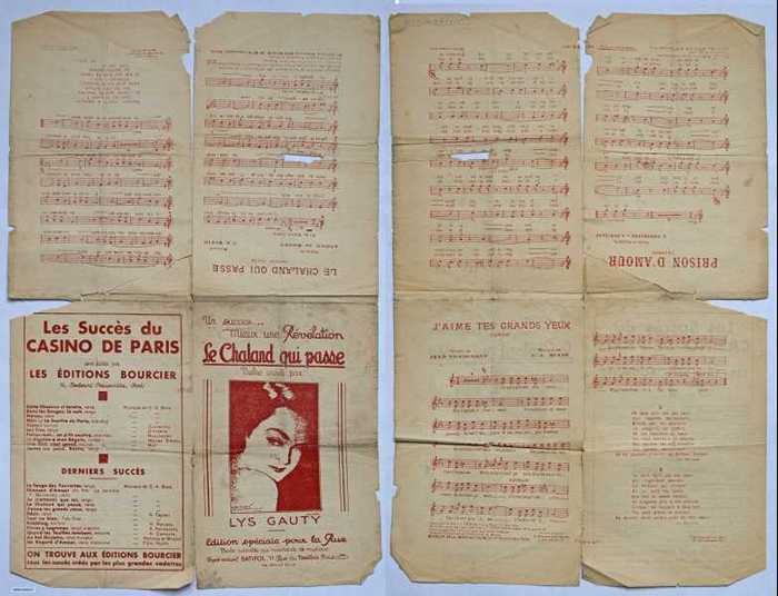 Le Chaland qui passe/Jaime tis grands yeux/Prison damour