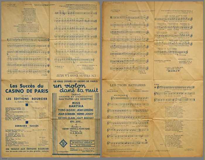 Un violon dans la nuit/Les trois bateliers/Aimer...