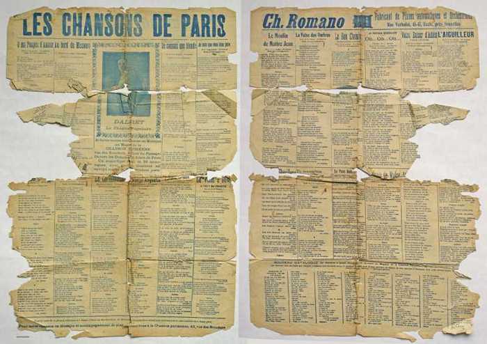 O ma Poupée dAmour/(onleesbaar1)/Au bord du Missouri/(onleesbaar2)/Le Carillonneur/Tango Argentin/Je connais un blonde/La Souris noir/Je sais que vou