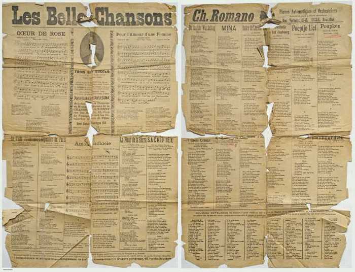 Coeur de rose/La triste Promenade (De laatste Wandeling)/LOrpheline de Paris/Amour Infidèle/Pour lAmour dune Femme/La Fleur de la Sierra/Sacrifiee/