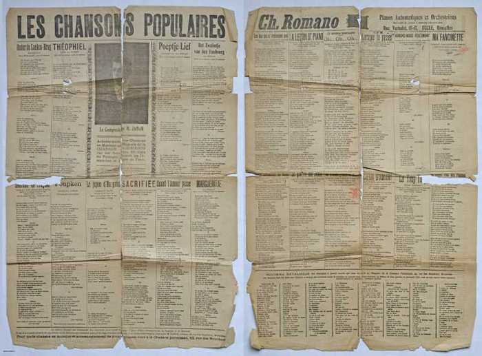 Onder de Laeken-brug/Souvenir de Fragson/Théophiel/Poupken/Je Jupon dMargoton/Sacrifiée/Poeptje Lief/Quand lAmour passe/Het Zwalmtje van het Faubour