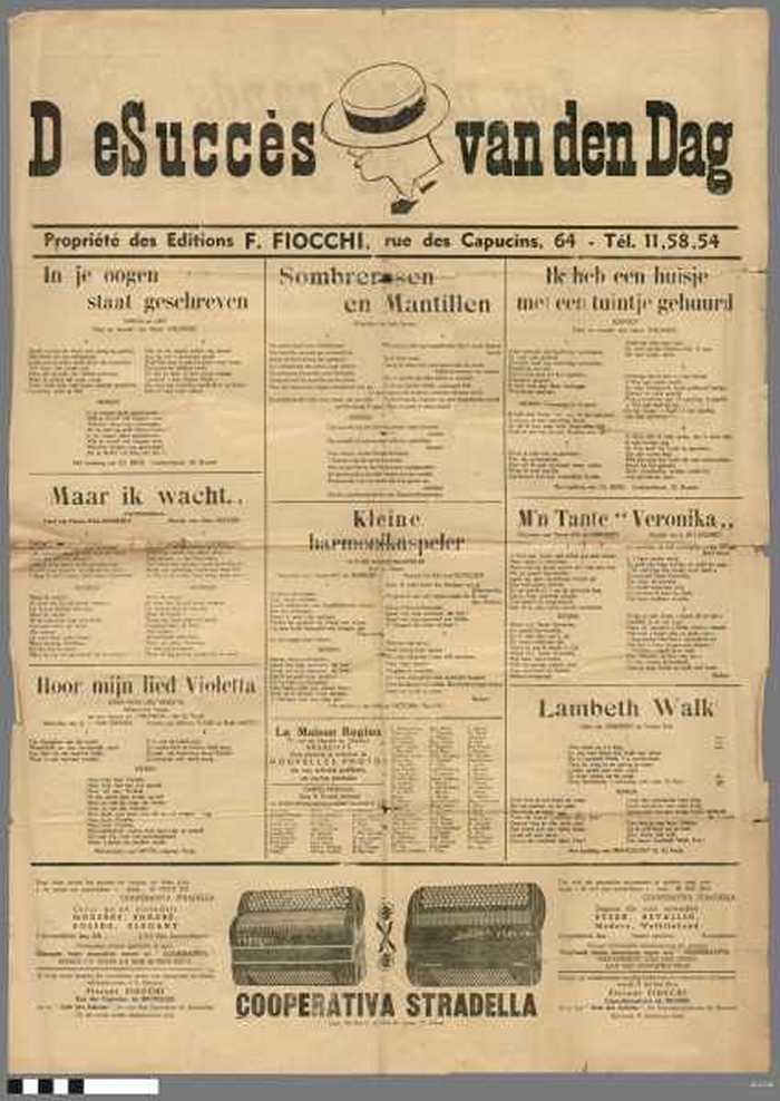 Les plus grands succès du jour: Sombreros et Mantillles / Si vous saviez pour qui je chante / Le bateau des ïles / Ecris-moi / Lhirondelle deamour /