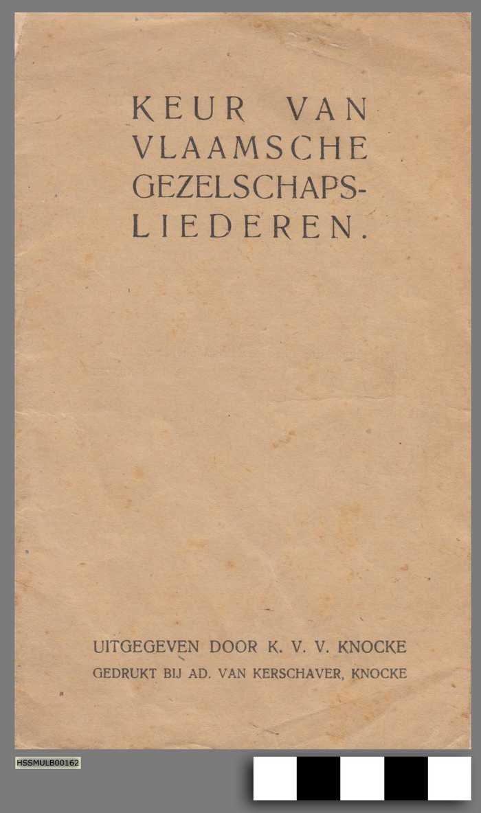 Keur van Vlaamsche Gezelschapsliederen