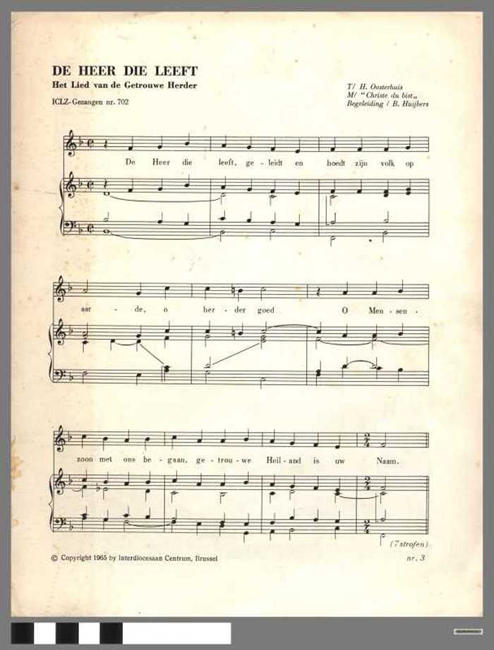 (1) De Heer die leeft. (2) Zingt Jubilate. (3) Al heeft hij ons verlaten.