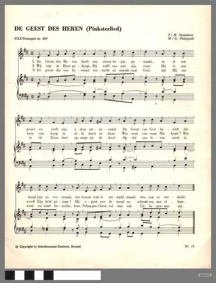 (1) De Geest des Heren - Pinksterlied -. (2) De Geest uit vier gewesten. (3) Al heeft hij ons verlaten. (4) Dit is de dag.