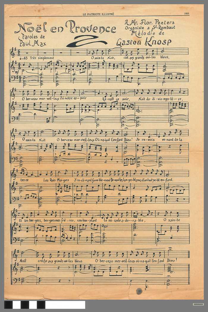Partituur: Noël en Provence - Paroles de Paul Max