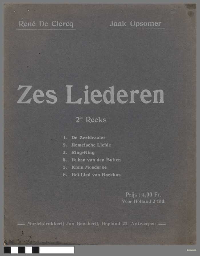 Zes Liederen - 2de Reeks
