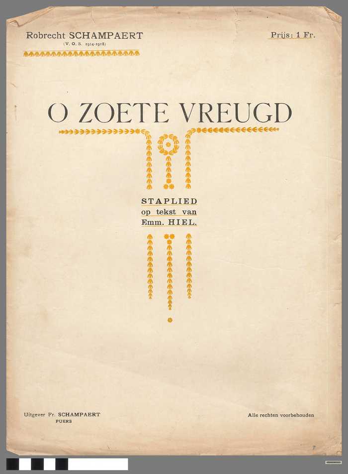 O Zoete Vreugd
