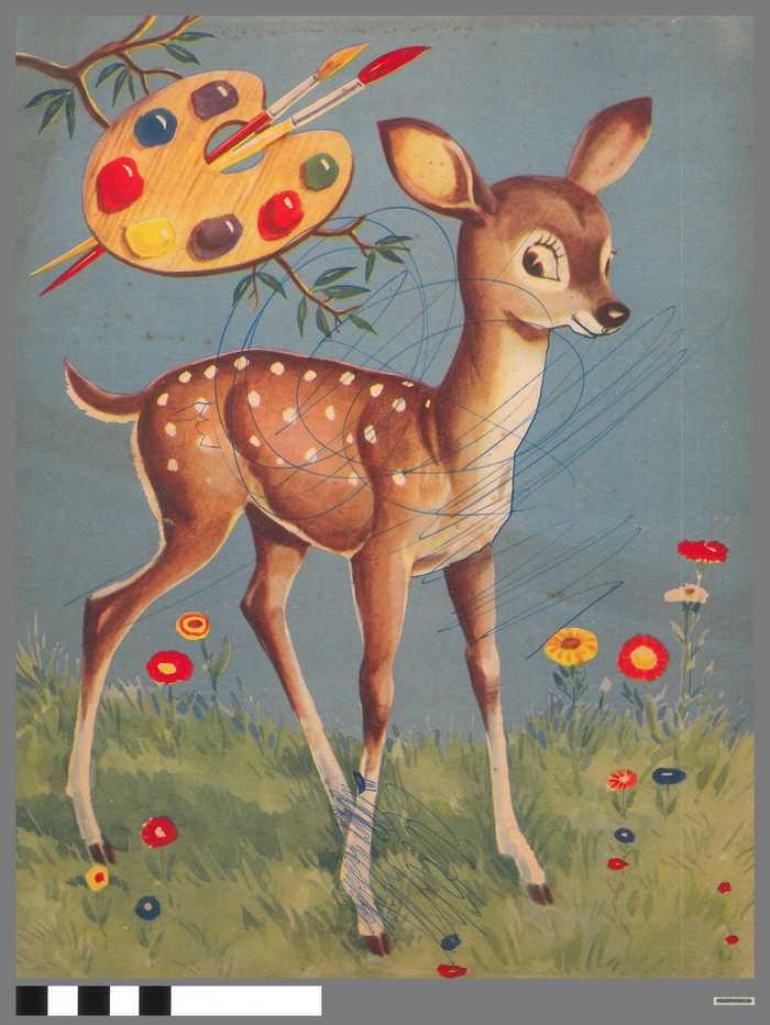 Kleurboek: Hertje in wei