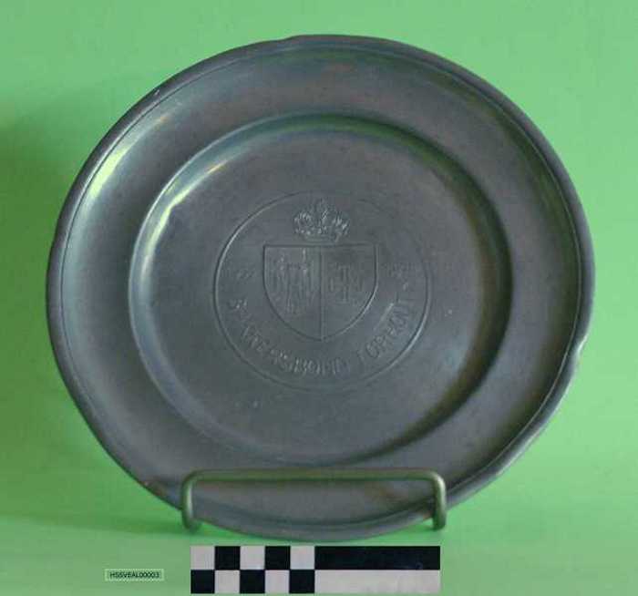 Tinnen sierbord `Bakkersbond Torhout.