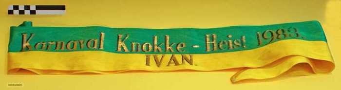 Schouderlint Karnaval Knokke-Heist 1983. Ivan.