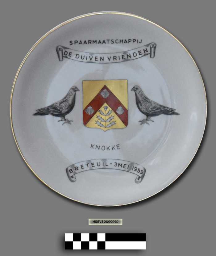 Sierbord: De Duivenvrienden - Knokke - Breteuil - 3 mei 1959