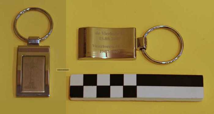 Sleutelhanger met afbeelding Vuurtoren Heist - De Vierbote II