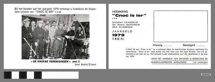 Lidgeld 1979 Heemkring `Cnoc is ier