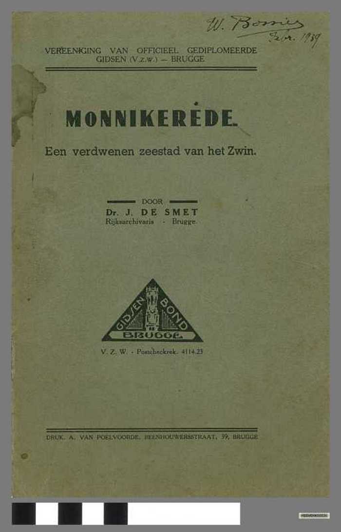 Monnikerede, een verdwenen zeestad van het Zwin