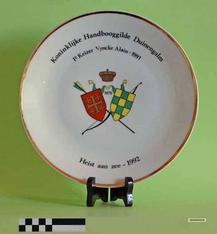 Sierbord Koninklijke Hanbooggilde Duinengalm (1992)