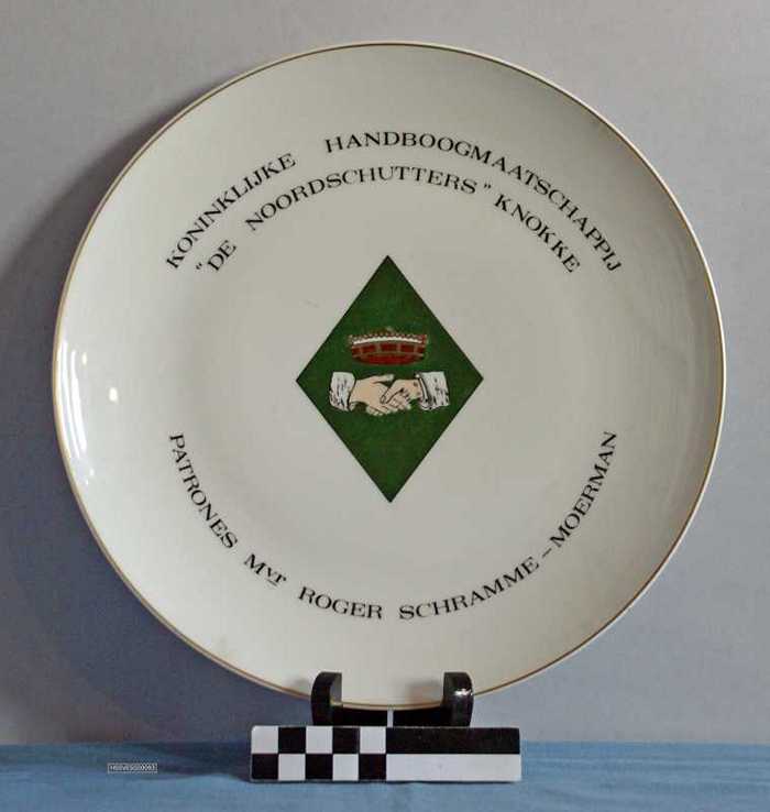 Sierbord Koninklijke Handboogmaatschappij `De Noordschutters Knokke