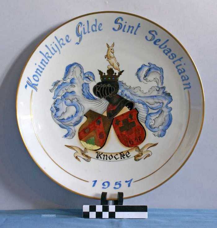 Sierbord Kon. Gilde St. Sebastiaan Knocke 1957