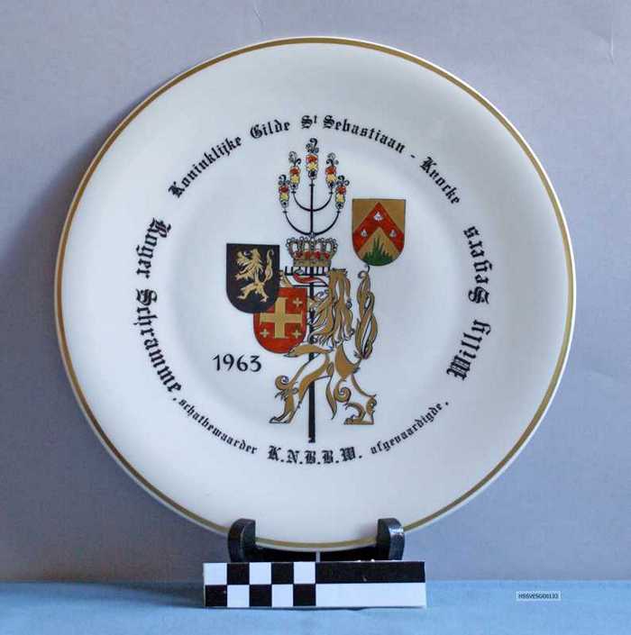 Sierbord Koninklijke Gilde Sint-Sebastiaan Knocke  - 1963