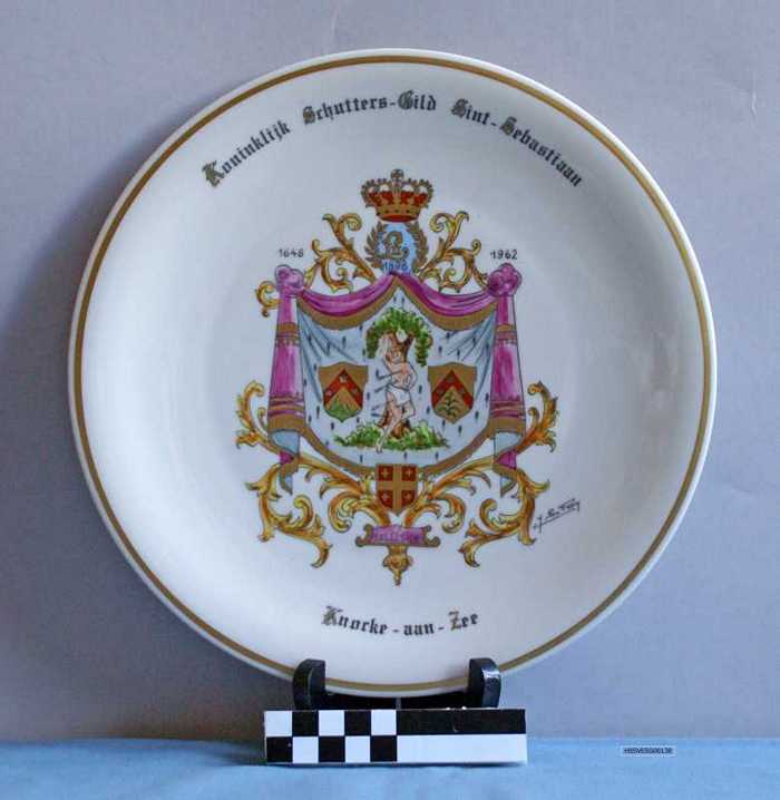 Sierbord Koninklijk Schutters-Gild Sint-Sebastiaan - Knocke-aan-Zee - 1648-1962