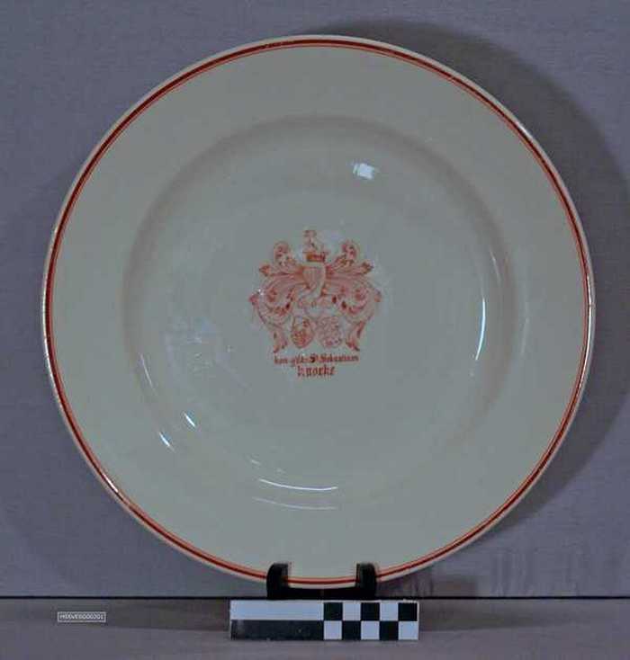 Groot rond serveerbord - Koninklijke Gilde St. Sebastiaan Knocke (2 stuks)