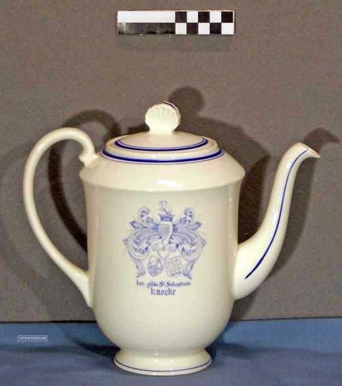 Koffiekan met deksel - Koninklijke Gilde St. Sebastiaan Knocke