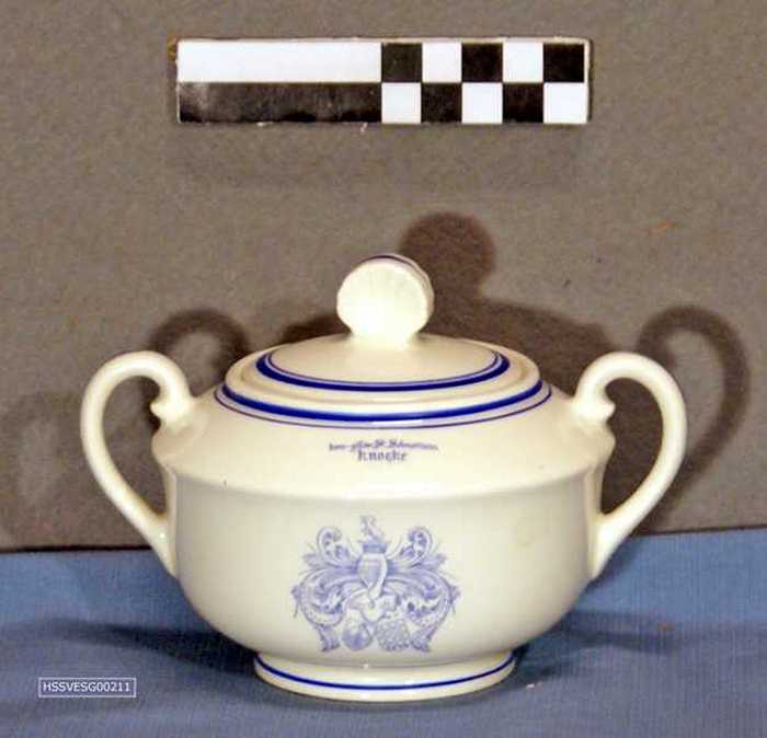 Suikerpot met deksel - Koninklijke Gilde St. Sebastiaan Knocke