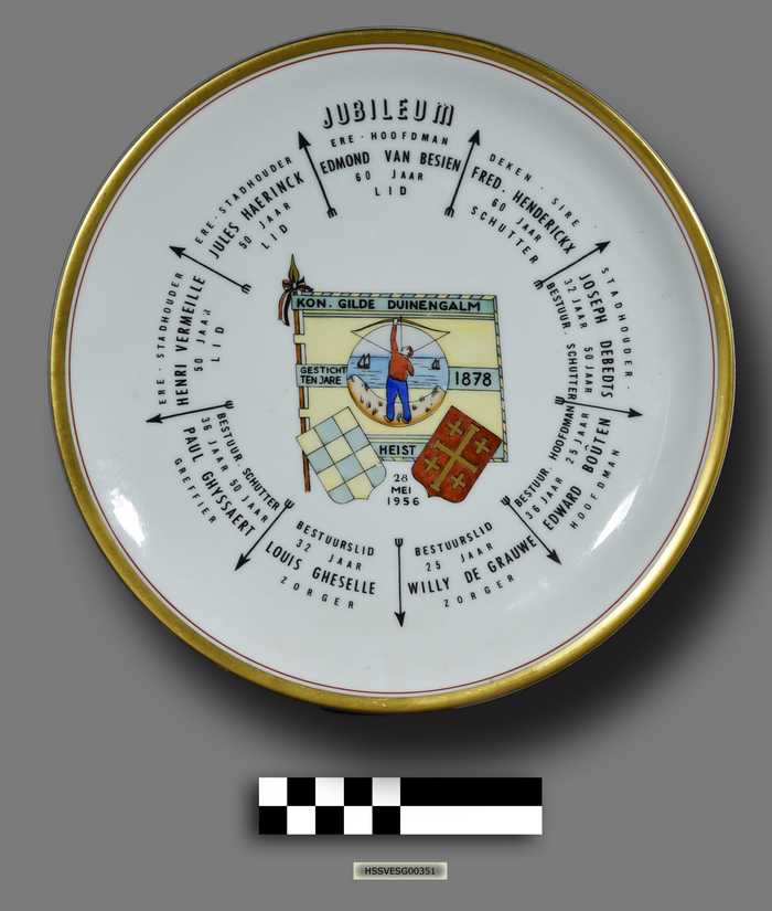 Sierbord: Jubileum - Kon. Gilde Duinengalm - Heist - 28 mei 1956